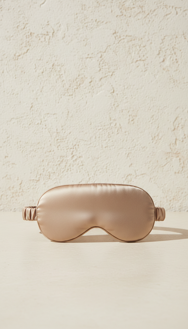 Silk Sleep Mask in Dove Grey